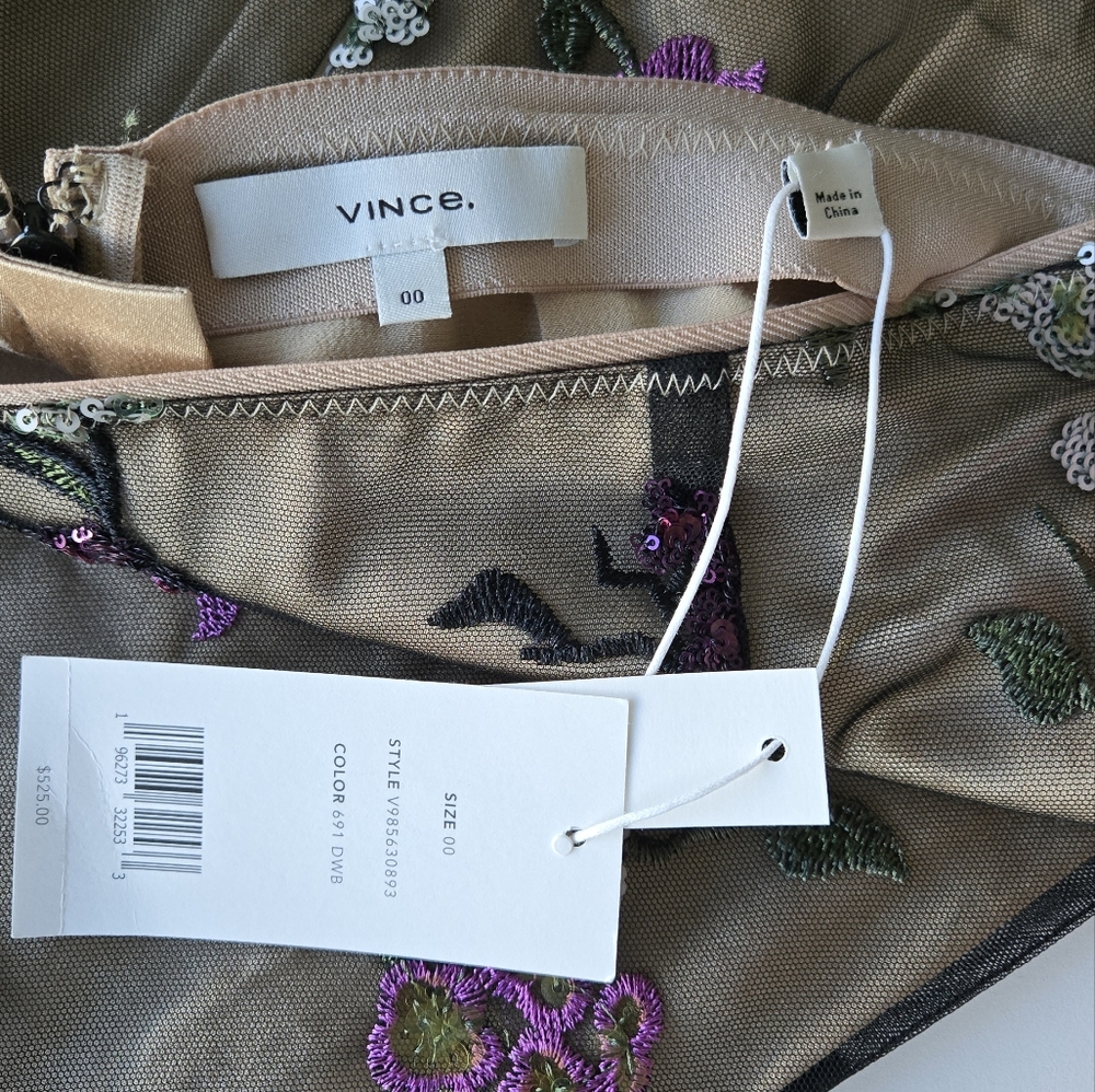 VINCE Begonia Sequin Skirt NWT - Picture 9 of 12